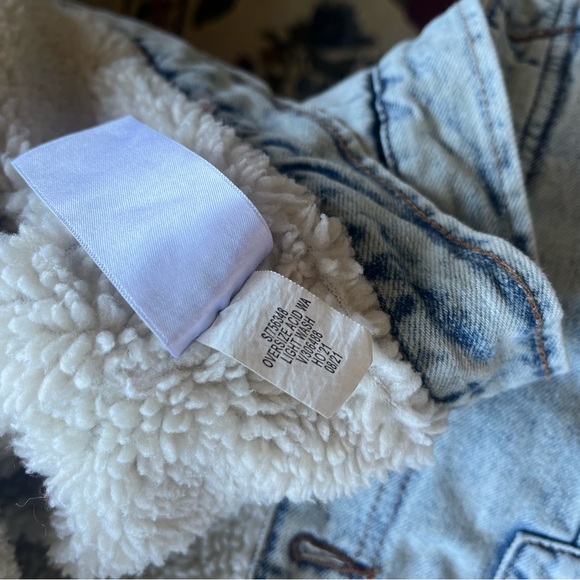 Banana Republic Light Blue Sherpa-Lined Jacket - Picture 8 of 8